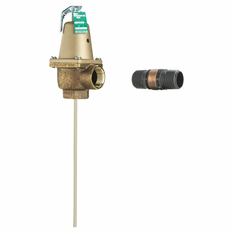 Watts 740 1-1/4 Hot Water Relief Valve Iron 30 psi