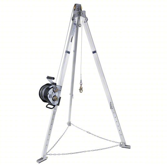 3M DBI-Sala 8000140 Confined Space Aluminum Tripod 5 ft to 7 ft Ht, 47 lb Wt Capacity
