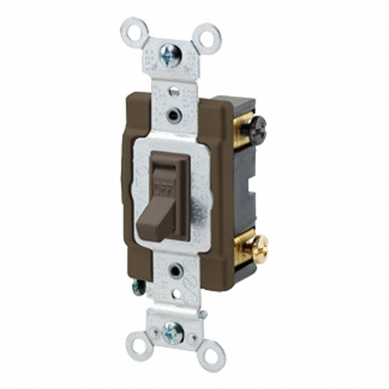 Leviton 54502-2 Toggle Switch Double Pole 15 A Brown