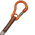 Ergodyne 3102F(X) 5 lbs. Orange and Gray Standard Detachable Single Carabiner Tool Lanyard