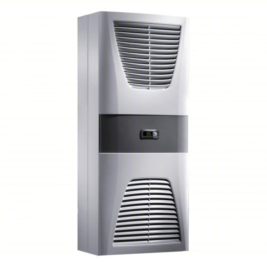 Rittal 3305510 Enclosure Air Conditioner 6,005 BtuH, Indoor Dust-Tight, Cooling Only, 115 V, 12, Wall Mount