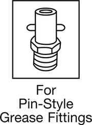 Mcmaster 1091K16 Grease-Dispensing Tip for Pin-Style Grease Fittings, 2-1/8" Long, NPTF Thread