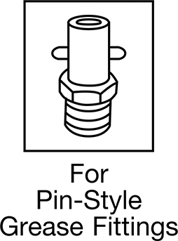 Mcmaster 1091K16 Grease-Dispensing Tip for Pin-Style Grease Fittings, 2-1/8" Long, NPTF Thread
