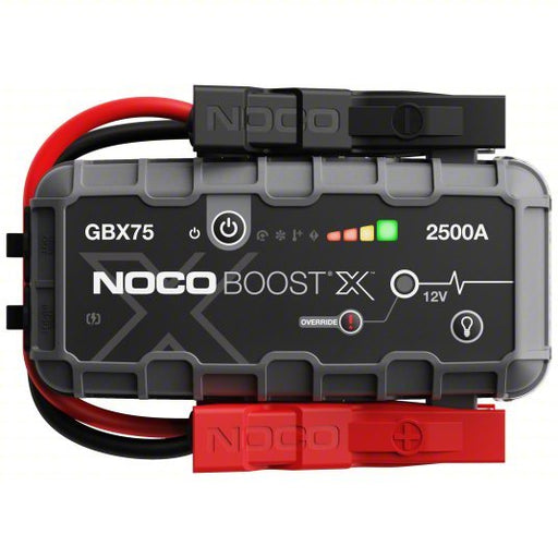 Noco GBX75 Jump Starter Boosting, For 12 V Battery Volt, 2500 A @ 12V, USB, For Lead Acid