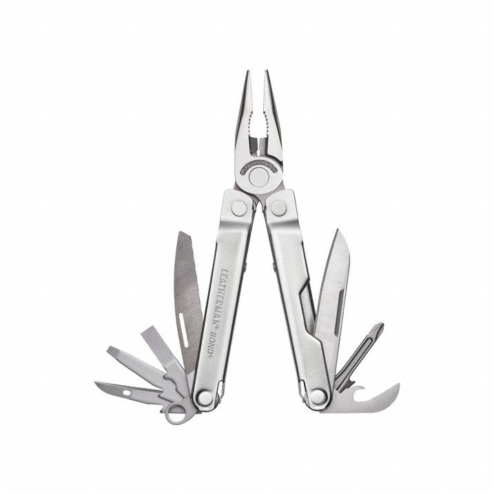 Leatherman 832934 Multi-Tool Plier, 14 Tools, 14 Functions, 4 in Closed Lg, Silver, Bond