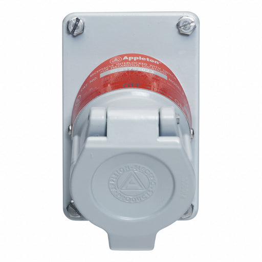 Appleton Electric EFS1752023 Receptacle, 1 Gang, GFCI, 125V AC, 20 A, 3 Pole, 2 Wire