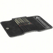 IPA 8042 Round Micro Files Round, 3 in Lg without Tang, 12 Pieces, Includes Handle