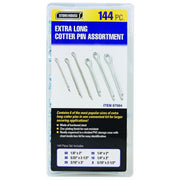 Storehouse 67564 Extra Long Cotter Pin Assortment, 144 Piece