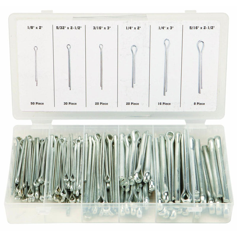 Storehouse 67564 Extra Long Cotter Pin Assortment, 144 Piece