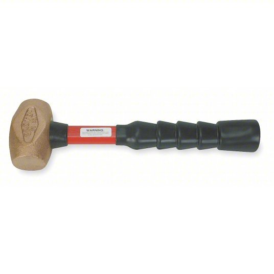 Proto J1432G Non-Sparking Engineering Hammer Fiberglass Handle, 2 1/2 lb Head Wt, 1 3/4 in Dia, 14 in Overall Lg