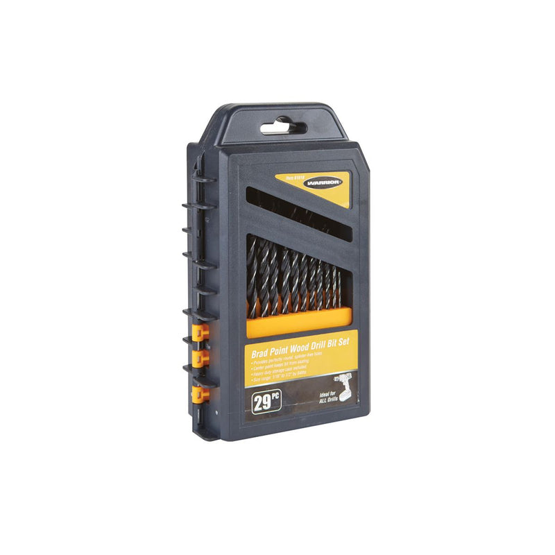 Warrior RW61618/RW35837 Brad Point Wood Drill Bit Set 29 PC