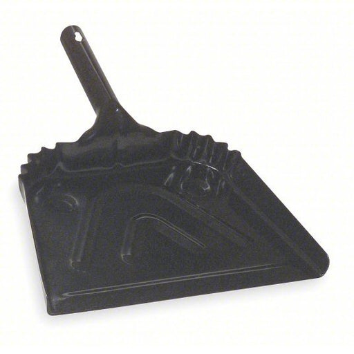 Redwood RW5W639 Handheld Dust Pan Metal, 12 in Wd, 12 in Dp, Black