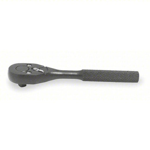 Proto J4749BL Hand Ratchet Pear, Reversing, 5 in Overall Lg, Black Oxide, 15° Min Arc Swing