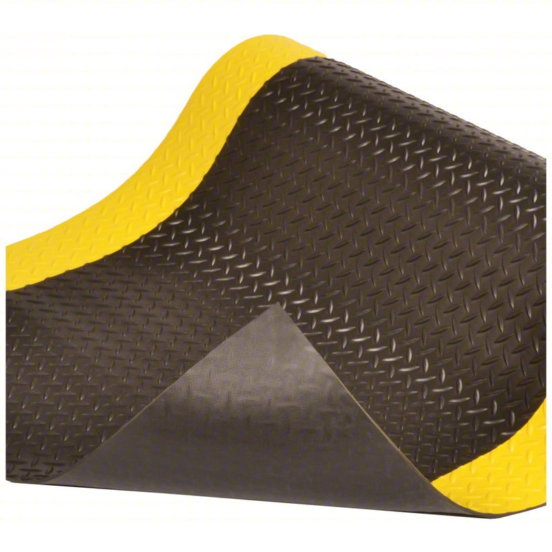 Notrax 831C0036BY-12 Switchboard Mat Type II Class 2, Diamond Plate, 3 ft x 12 ft, 1/4 in Thick, 17,000 V Max Volt