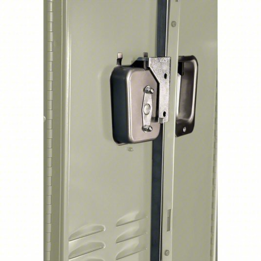 Hallowell U1256-2A-PT Wardrobe Locker 12 in x 15 in x 66 in, Louvered, 2 Tiers, 1 Units Wide, Padlock Hasp, Tan