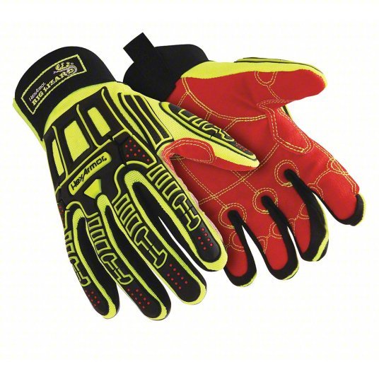 Hexarmor 2021X-M (8) Mechanics Gloves M, Riggers Glove, Synthetic Leather, ANSI Cut Level A3, 1 PR