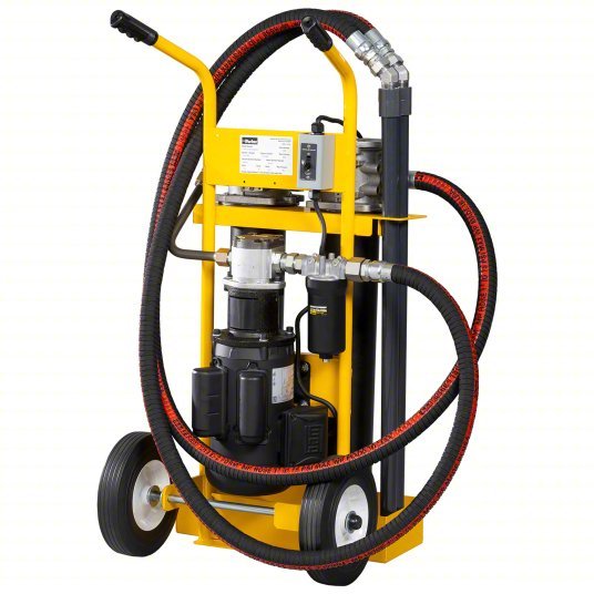 Parker 10PFCC220Q10QBVPI1 Hydraulic Oil Filter Cart 10 gpm Max Flow Rate, 150 psi Max Pressure, 1 hp Motor Horsepower