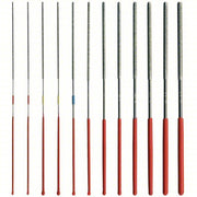 IPA 8042 Round Micro Files Round, 3 in Lg without Tang, 12 Pieces, Includes Handle