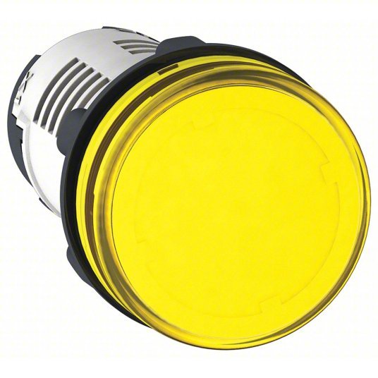 Schneider XB7EV05MP Pilot Light 22 mm Panel Mounting Hole Dia, LED, Yellow, XB7 PK10 - Redwood.KV55WM17
