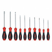 Wiha 30280 Screwdriver Set 1-10 Pieces, 10 Pieces, Phillips/Slotted Tip, Cushion Grip, Box