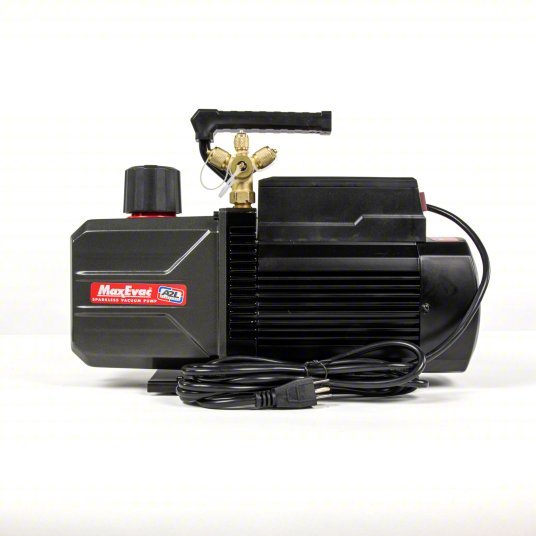 Uniweld MEVP14S MaxEvac Vacuum Pump, A2L Compatible, 14.4 CFM, 1.5 HP 2-Stage, 115V/60 Hz 14.4 cfm, 120V AC