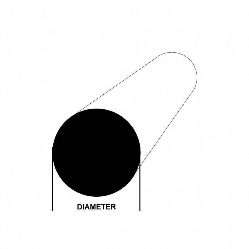 Approved Vendor 101 Copper Round Rod 1/4 in OD x 36 in