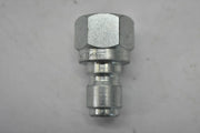 Parker ST-N3 3/8 in Non-Valved Nipple, Steel Body, Push-to-Connect Lock, 3/8"-18 Thread Size