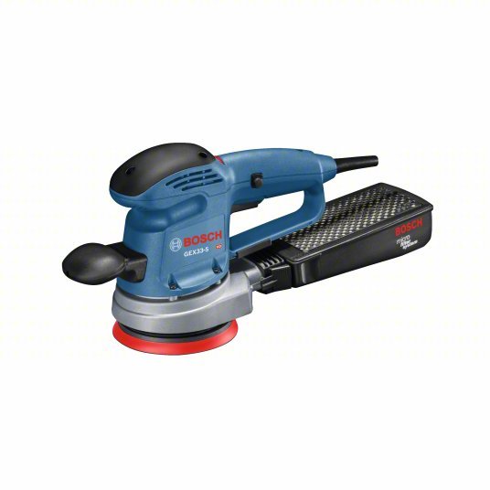 Bosch GEX33-5N Corded Sander 5 in Dia, Random Orbital, Hook and Loop, 3/16 in Orbit, Variable Speed, 3 A