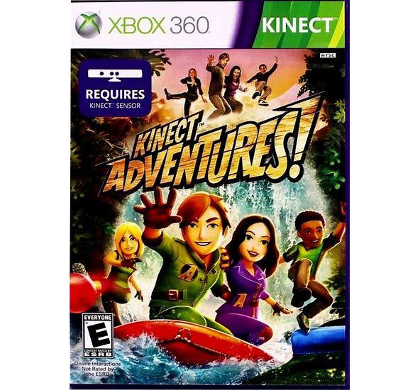 Kinect Adventures! Microsoft Xbox 360 2010 Video Game Complete Requires Sensor