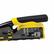 Klein VDV226-110 Ratchet Crimper For Pass Thru RJ-45/RJ-11/RJ-12, Cat3/Cat5e/Cat6/6A, Non-Insulated