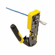 Klein VDV226-110 Ratchet Crimper For Pass Thru RJ-45/RJ-11/RJ-12, Cat3/Cat5e/Cat6/6A, Non-Insulated