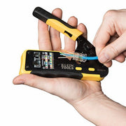 Klein VDV226-110 Ratchet Crimper For Pass Thru RJ-45/RJ-11/RJ-12, Cat3/Cat5e/Cat6/6A, Non-Insulated