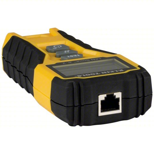 Klein VDV526-200 Cable Tester, LAN Scout Jr. 2, Backlit LCD, Multiple Tone Generator, Use With Dark Cable Systems