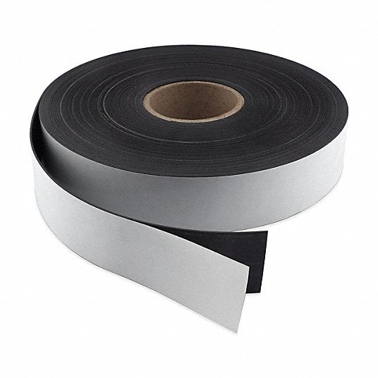 Redwood RW6YA65 Roll Magnet Indoor Adhesive Nonmagnetic Side, 100 ft Overall Lg, 2 in Overall Wd