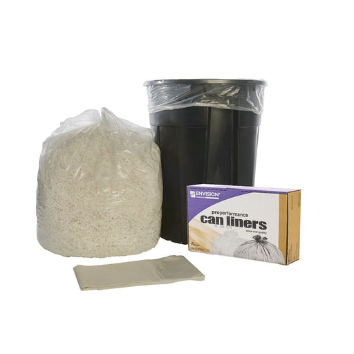 Ability One 8105-00-NIB-1323 Trash Bags 33 gal Capacity Clear PK125