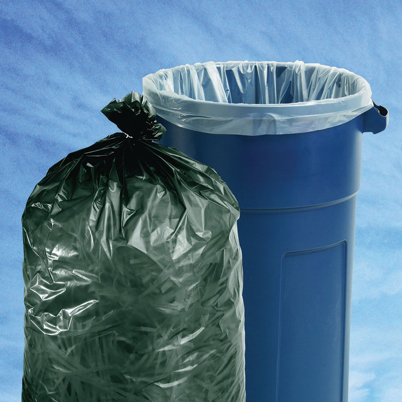 Ability One 8105-01-534-6826 Pest-Repellent Trash Bag 55 gal, 37 in Wd, 52 in Ht, 2 mil, Black, 65 PK
