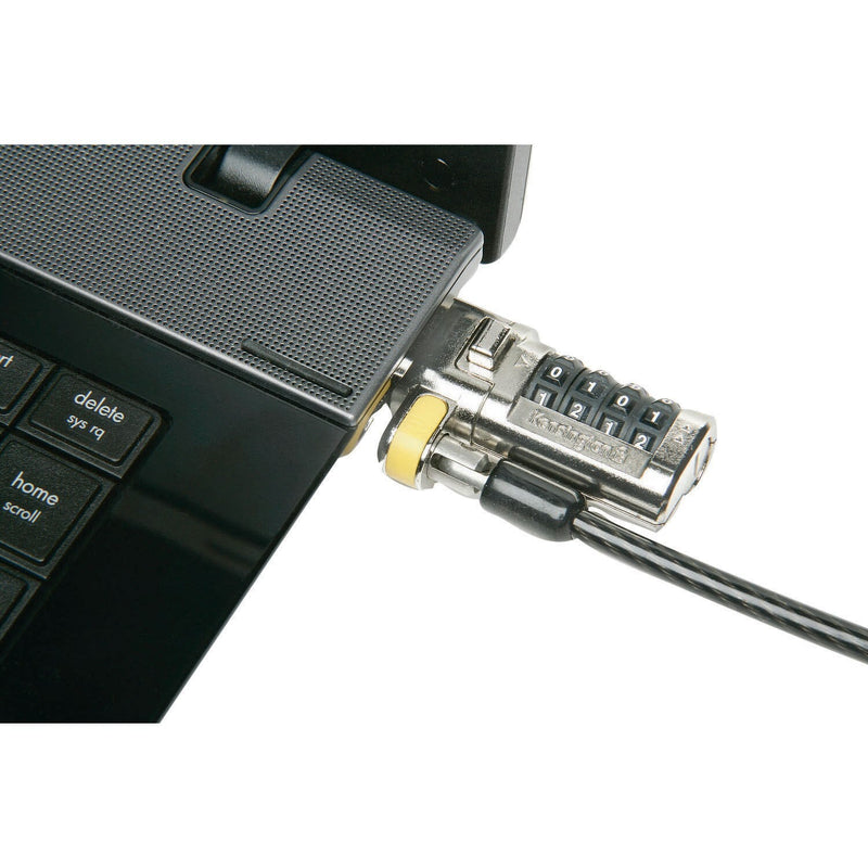 Ability One 5340-01-598-7496 Cable Lock Keyed Different, 6 ft Cable Lg, 9/64 in Cable Dia, Steel