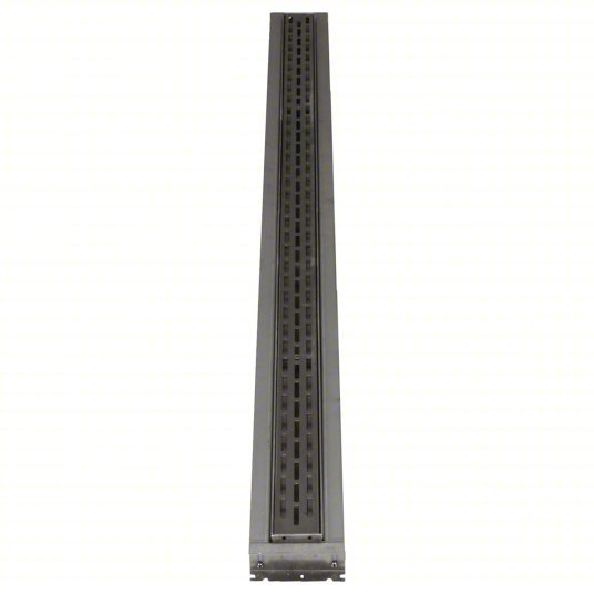 Zurn ZS880-72 Sani-Flo 72 in Overall Lg, 2 1/2 in Overall Wd, Stainless Steel, Stainless Steel, Gray
